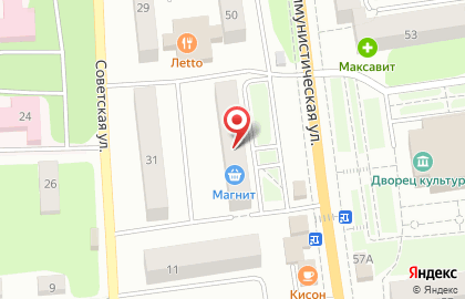Гипермаркет Магнит, сеть супермаркетов на Коммунистической улице на карте