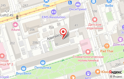 Расчетный центр Ростова-на-Дону на Адыгейской улице на карте