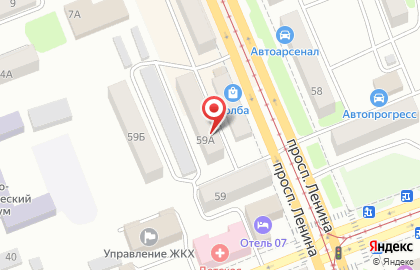 Агентство недвижимости Виктория на проспекте Ленина на карте