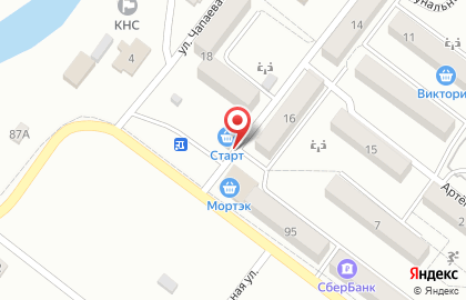 Магазин Старт на Центральной улице на карте