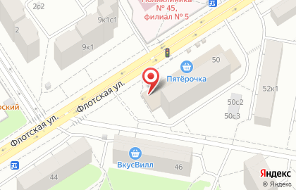 Магазин продуктов в Москве на карте
