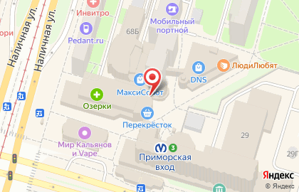 Сеть офф-прайс магазинов Familia в Василеостровском районе на карте