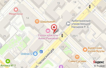 Продуктовый магазин Фасоль на улице Челюскинцев на карте