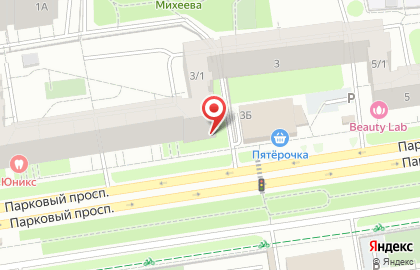 Магазин продуктов Лиза на Парковом проспекте на карте