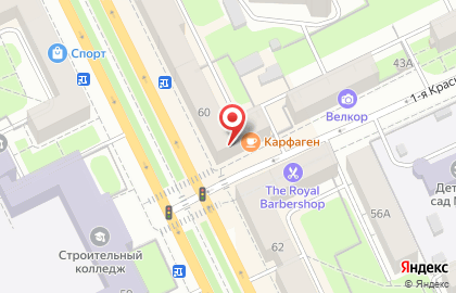 Сеть алкогольных магазинов ВинНицца на Комсомольском проспекте на карте