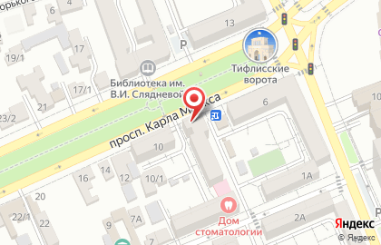 Магазин овощей и фруктов Дружба в Ставрополе на карте