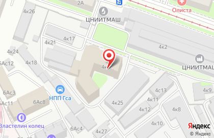 Производственно-торговая компания Кентавр на Шарикоподшипниковской улице на карте