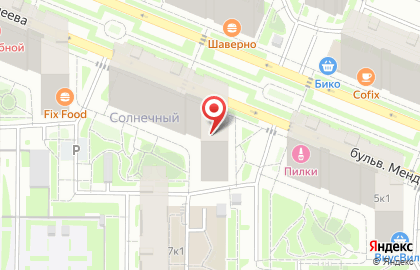 Тату-студия Полинезия на бульваре Менделеева на карте
