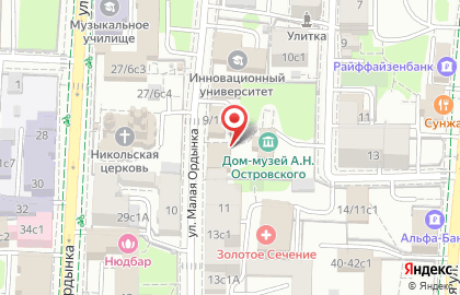 Театральная галерея на Малой Ордынке на карте
