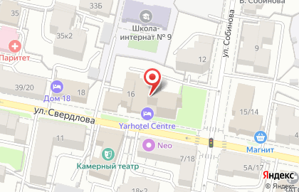 Гостинично-ресторанный комплекс Yarhotel Centre на карте