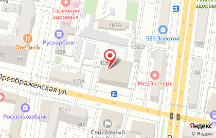 Автопорт на Преображенской улице на карте