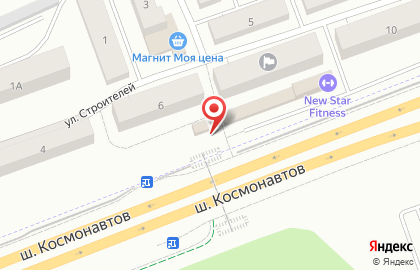Магазин фруктов и овощей на улице Строителей на карте