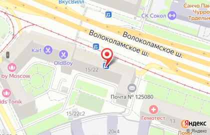 Кафе Burger Club на Волоколамском шоссе на карте