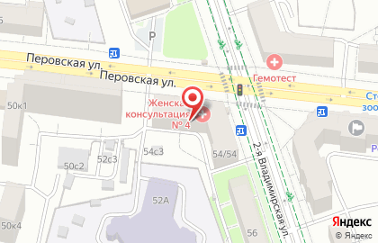 Женская консультация Городская клиническая больница им. Е.О. Мухина на Перовской улице на карте