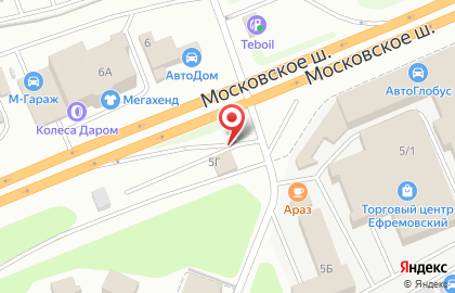 АЗС Башкирнефть на Московском шоссе на карте