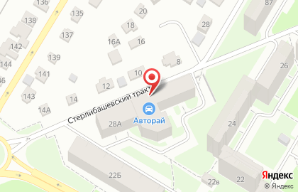 Магазин автотоваров Авторай на улице Суханова на карте