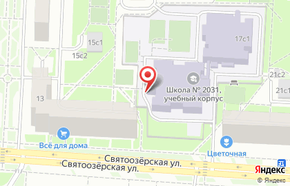 Центр подготовки кадетов на Святоозерской улице на карте