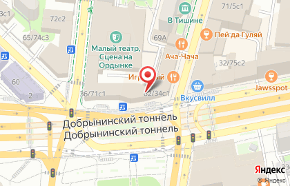 Студия маникюра и педикюра Choo Choo на метро Добрынинская на карте