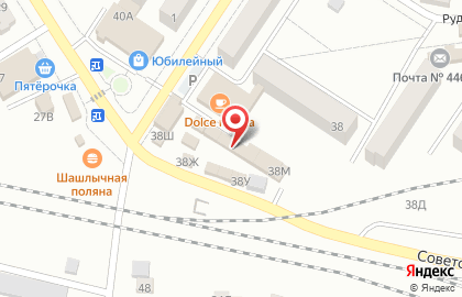 Киоск по продаже мясной продукции и полуфабрикатов на Советской улице на карте