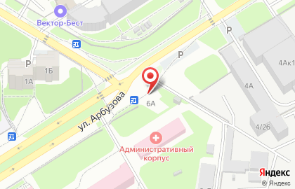 Жигули на улице Арбузова на карте