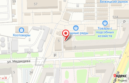 Салон-магазин Триколор тв на улице Медведева на карте