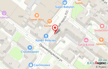 Магазин Мир овощей и фруктов в Петроградском районе на карте