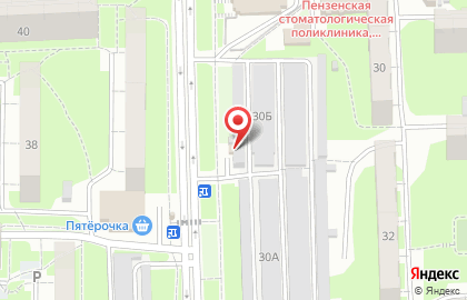 Шиномонтажная мастерская в Октябрьском районе на карте