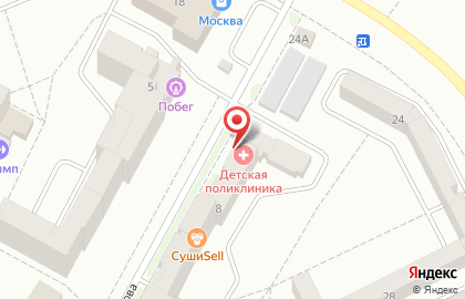 Больница Братская детская городская больница на улице Маршала Жукова на карте