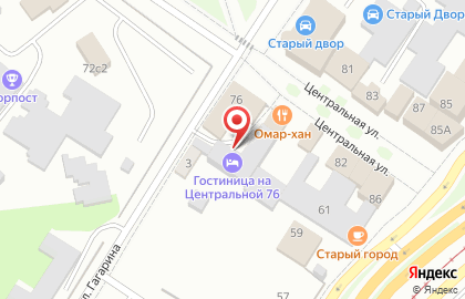 Гостинично-банный комплекс на Центральной на карте