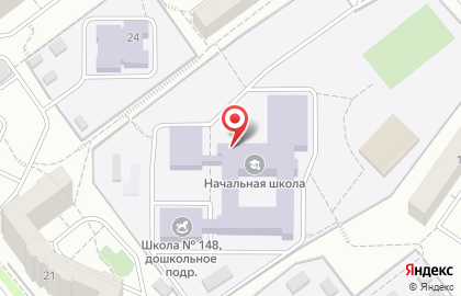 Средняя общеобразовательная школа №148 с дошкольным отделением на улице Борисевича на карте