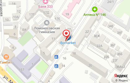 Евромаркет в Кировском районе на карте