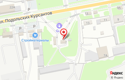 АЗС №4 на улице Подольских Курсантов на карте