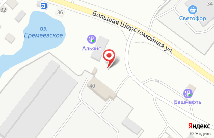 АЗС, ОАО Башкирнефтепродукт в Ленинском районе на карте