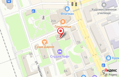 Торговый дом на Октябрьской улице на карте