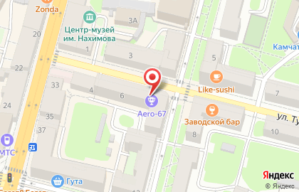 Арис-Маркет на улице Тухачевского на карте