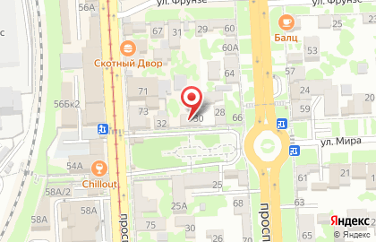 Магазин кондитерских изделий Сладкий мир на улице Мира на карте