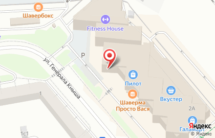 Пекарня Хлебная усадьба на улице Генерала Кныша в Гатчине на карте