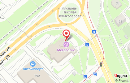 Холл-бар Мегалайф на Московской улице на карте