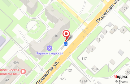 Киоск Трубичино в Великом Новгороде на карте