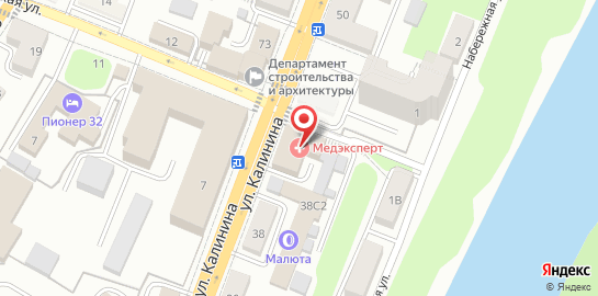 Медицинская клиника Медэксперт на карте
