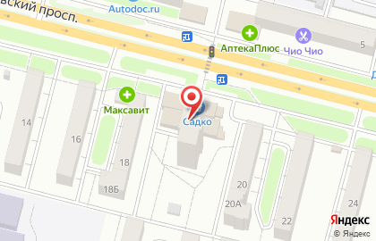 Магазин мясной продукции на Московском проспекте на карте