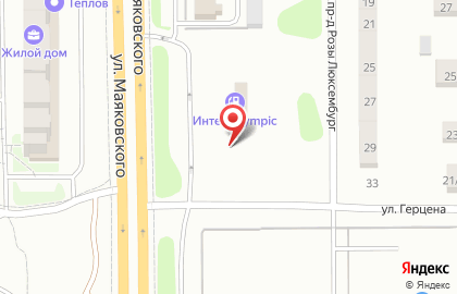 Шиномонтажная мастерская на улице Маяковского на карте