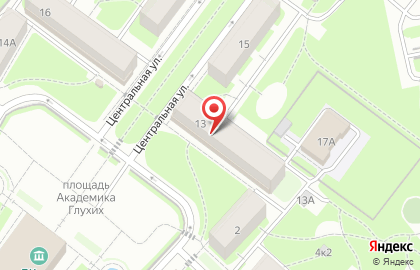 Магазин косметики и товаров для дома Улыбка радуги на Центральной улице на карте