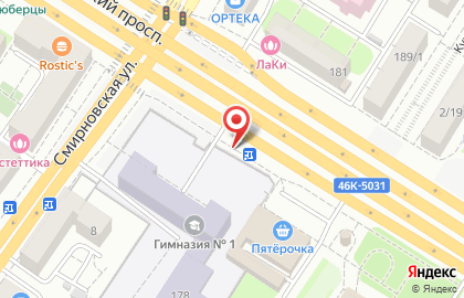 Магазин фастфудной продукции на Октябрьском проспекте на карте