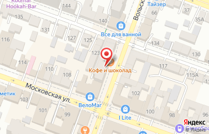 Клёв на Московской улице на карте