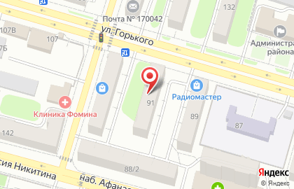 Мебель, магазин в Твери на карте