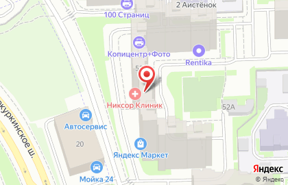 Проспект в Москве на карте