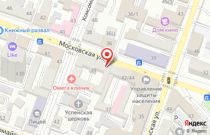 Магазин женской одежды Монэ на Московской улице на карте