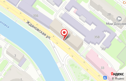 Емеля на Ждановской улице на карте