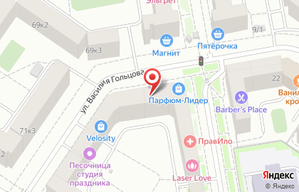 Магазин тканей Парижанка на карте